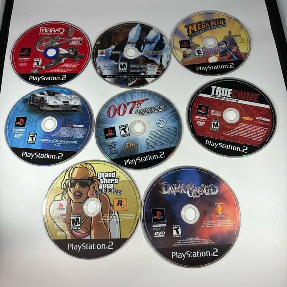 PlayStation 2 PS2 Game Lot of‎ 8 Dark Cloud GTA freestyle BMX Devil may cry - Picture 1 of 4